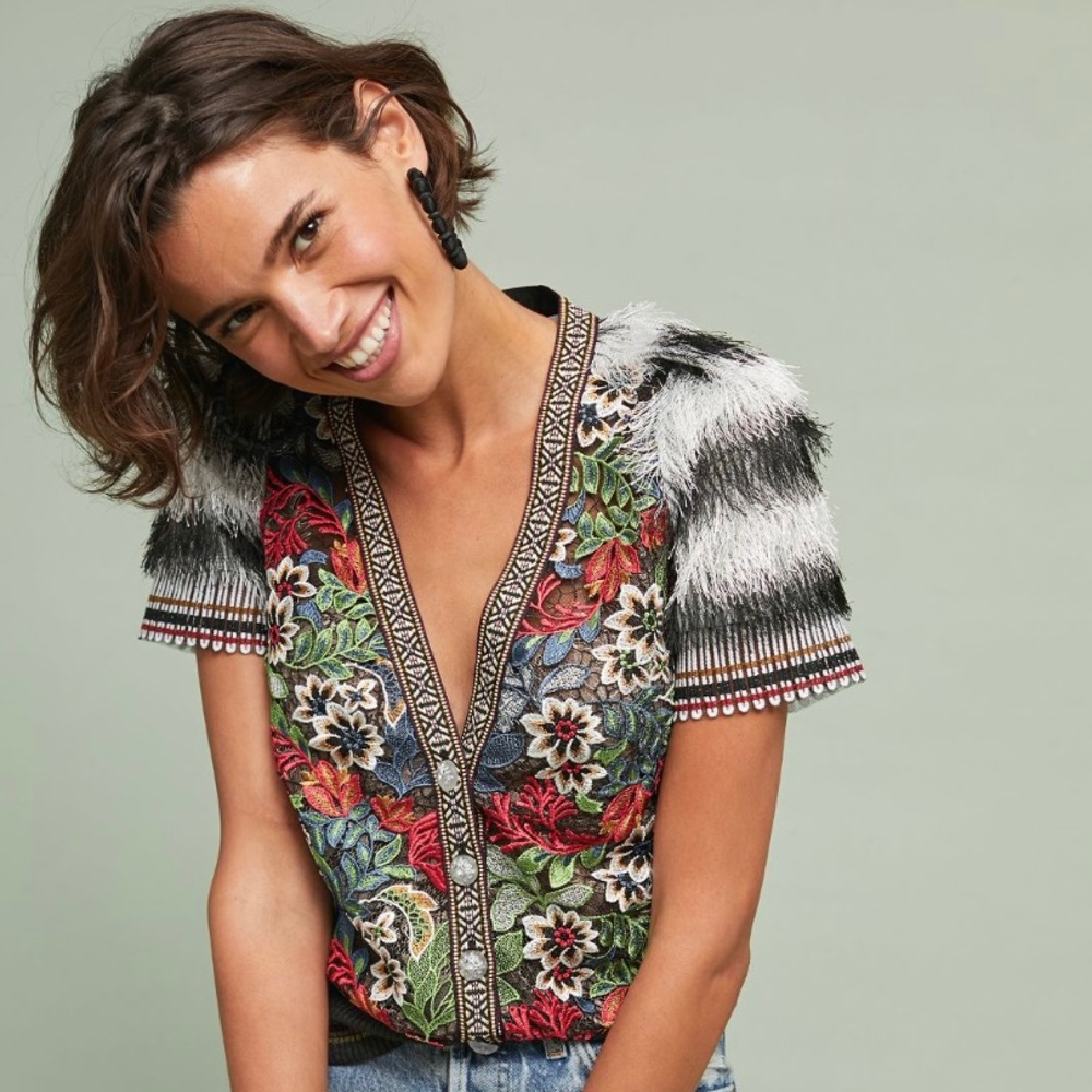 Byron Lars Enchanted Button Down